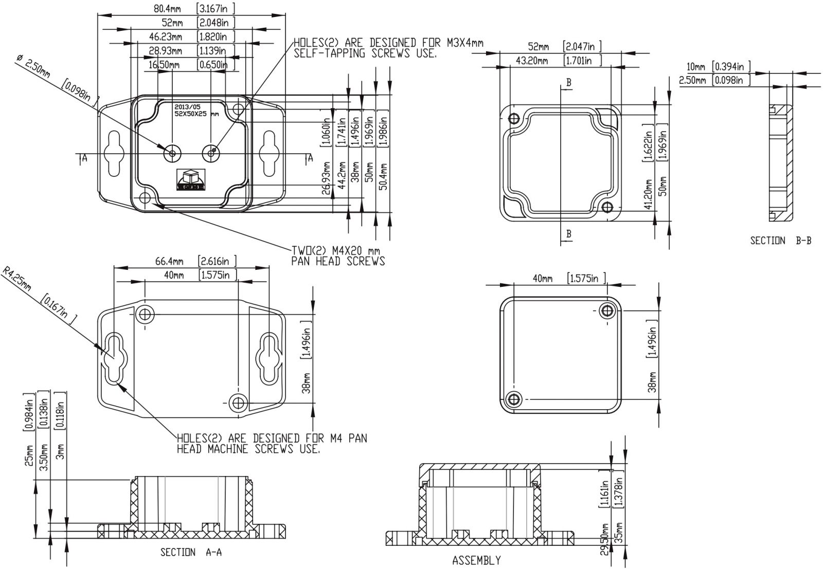 קופסאות זיווד מפלסטיק לאלקטרוניקה MULTICOMP G1XXMF G2XXMF G3XXMF S1